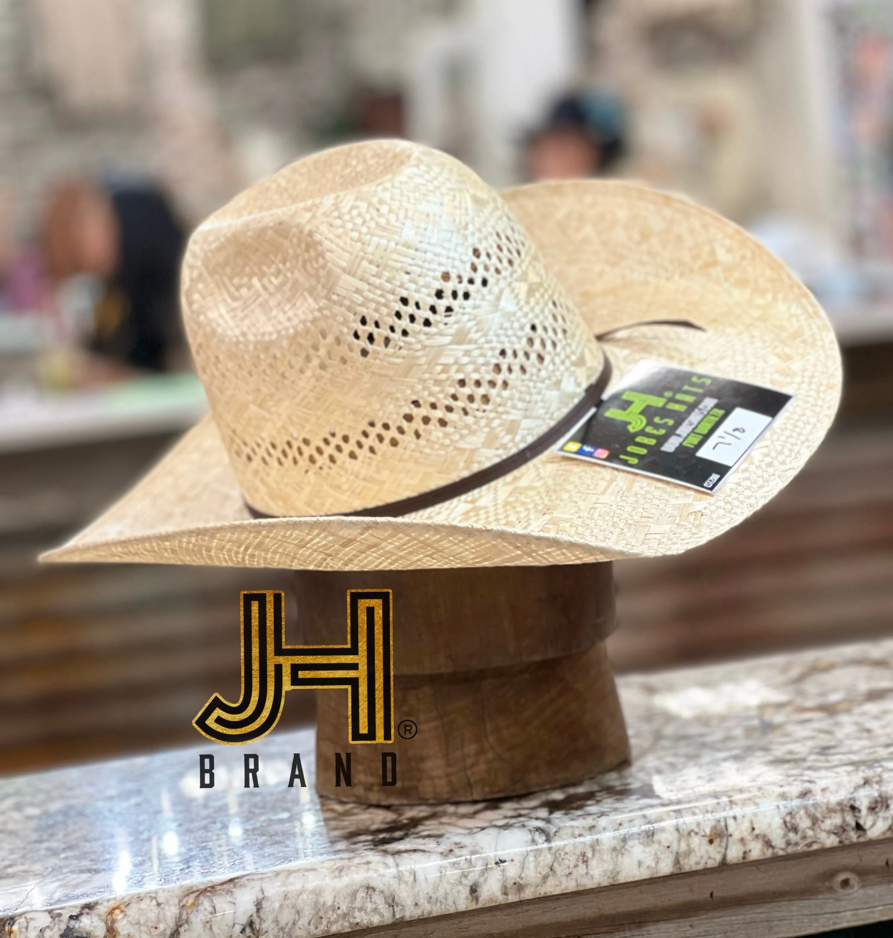 2022 Jobes Hats Straw Sisal Hat “Desert” 4”1/4 Brim (Comes open and flat)