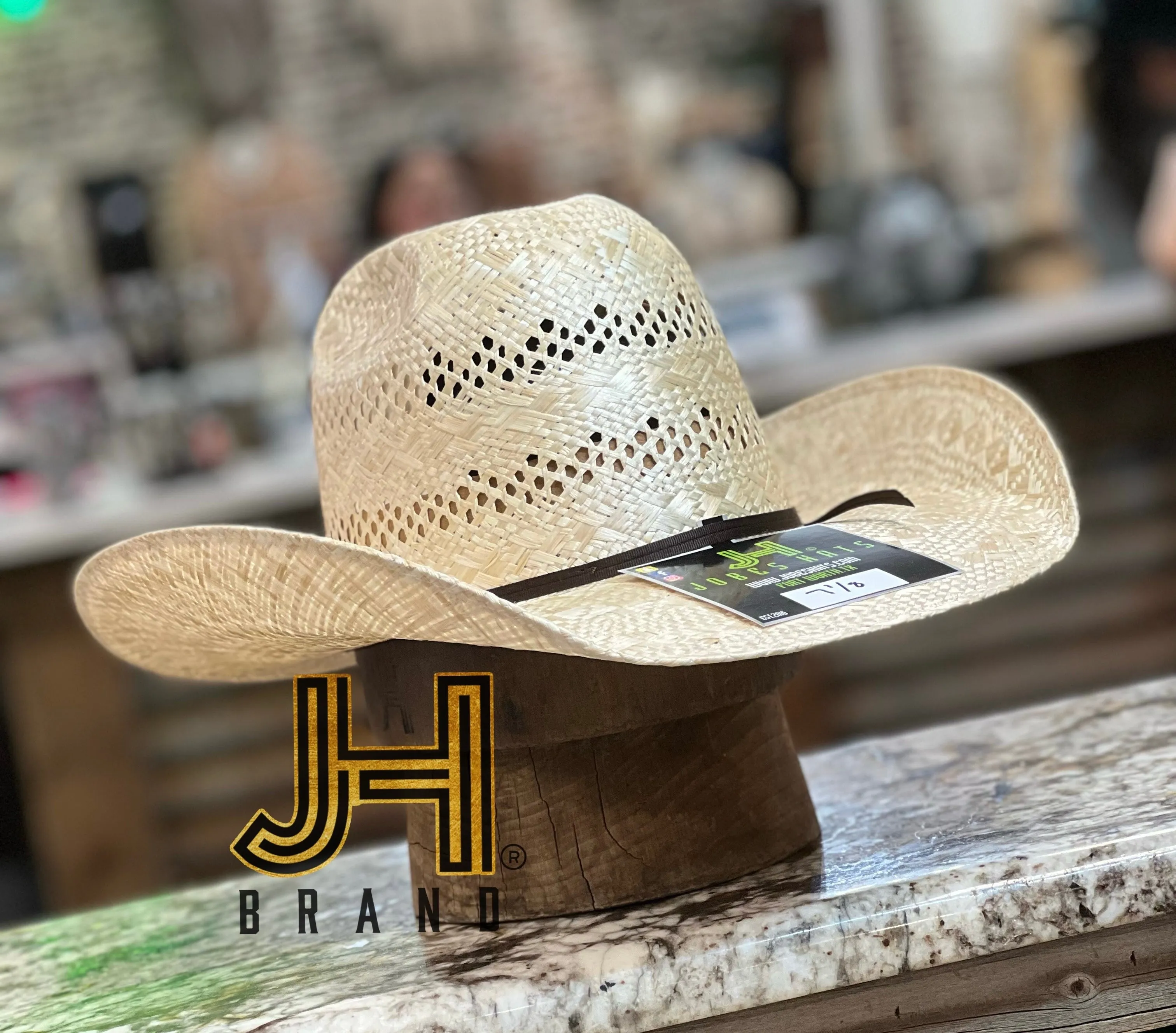 2022 Jobes Hats Straw Sisal Hat “Desert” 4”1/4 Brim (Comes open and flat)