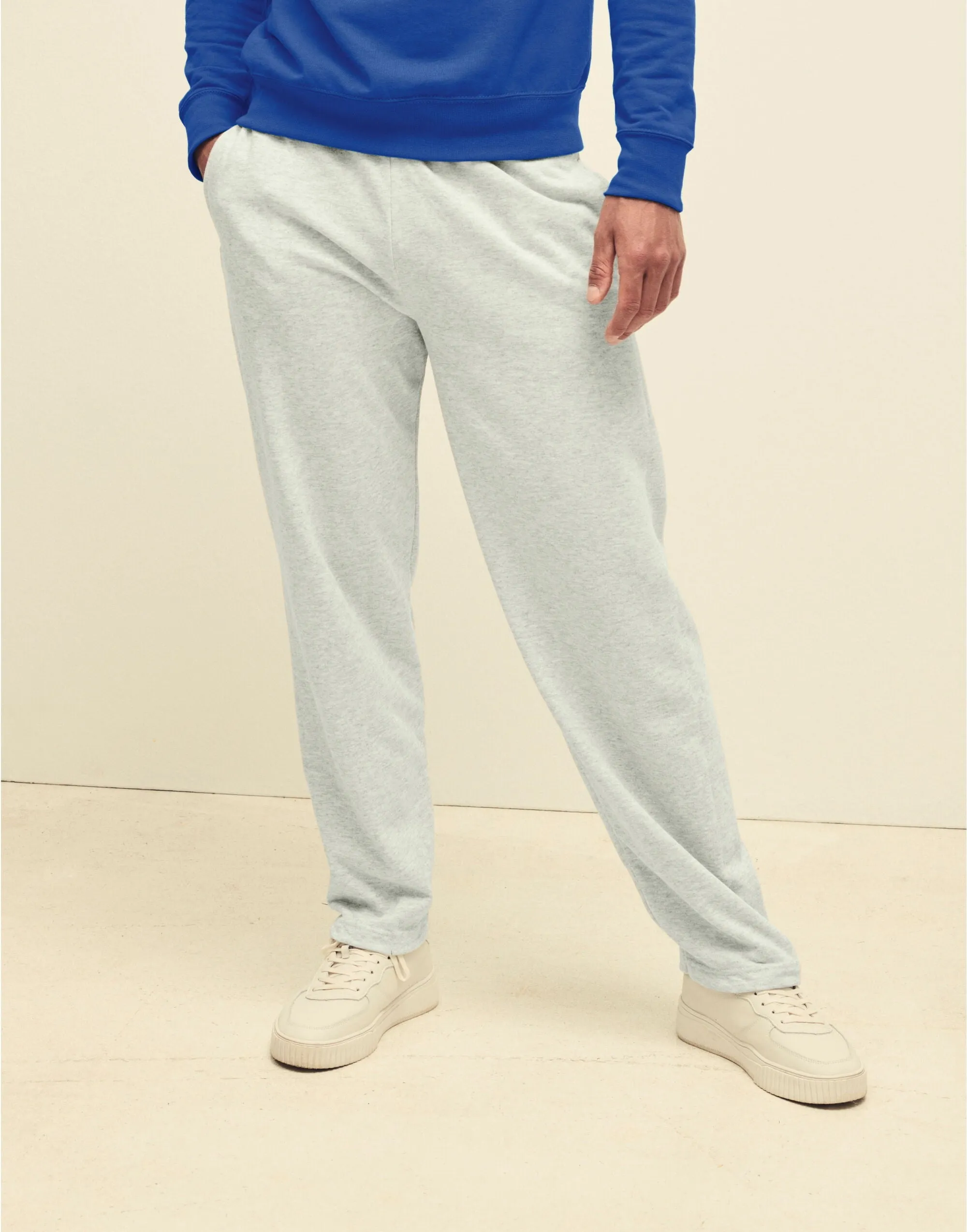 64038 FOTL Mens Lightweight Open Hem Jog Pants