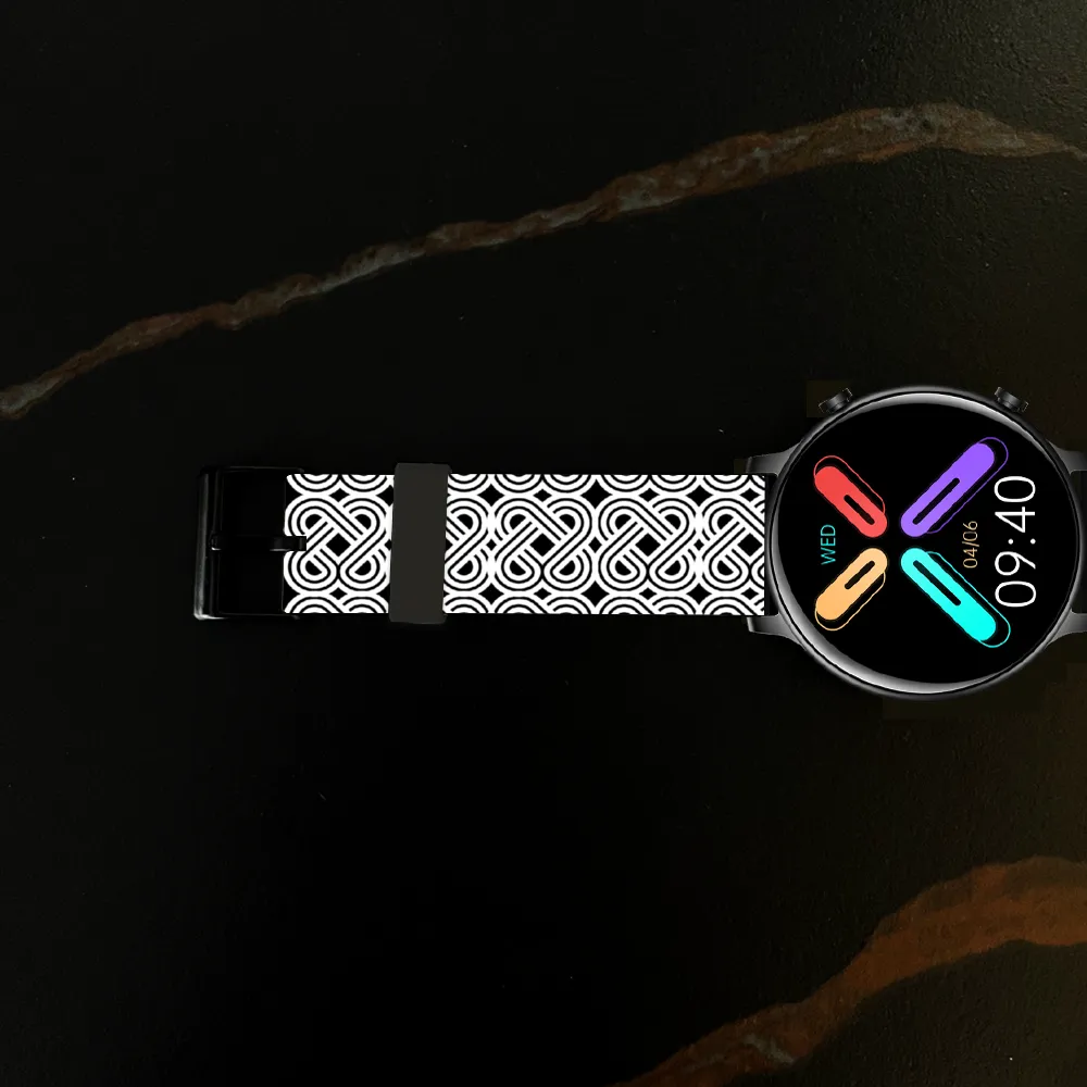 Black Mogul Lusso Bluetooth Smartwatch with Blood Pressure & Heart Rate Monitoring