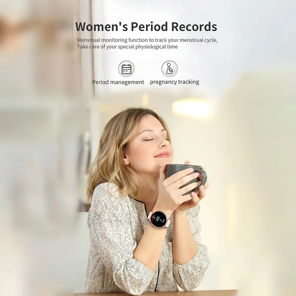 Black Mogul Lusso Bluetooth Smartwatch with Blood Pressure & Heart Rate Monitoring