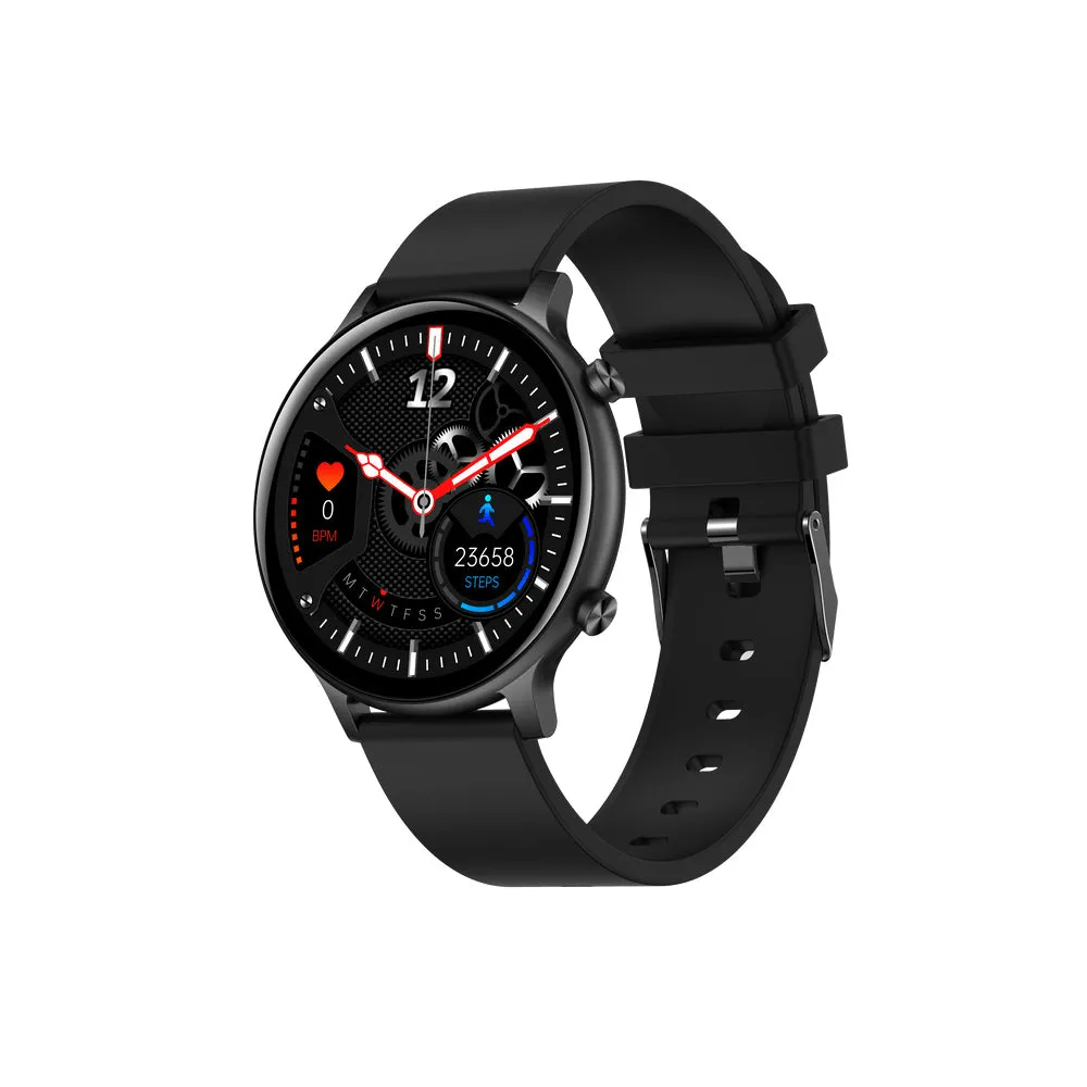 Black Mogul Lusso Bluetooth Smartwatch with Blood Pressure & Heart Rate Monitoring
