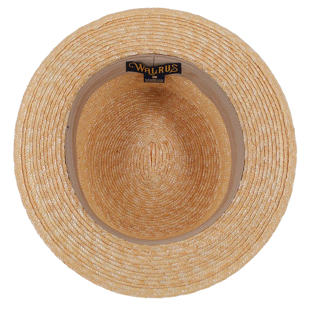 Cast Away - Walrus Hats Crocheted Raffia Straw Fedora Hat w/ Band