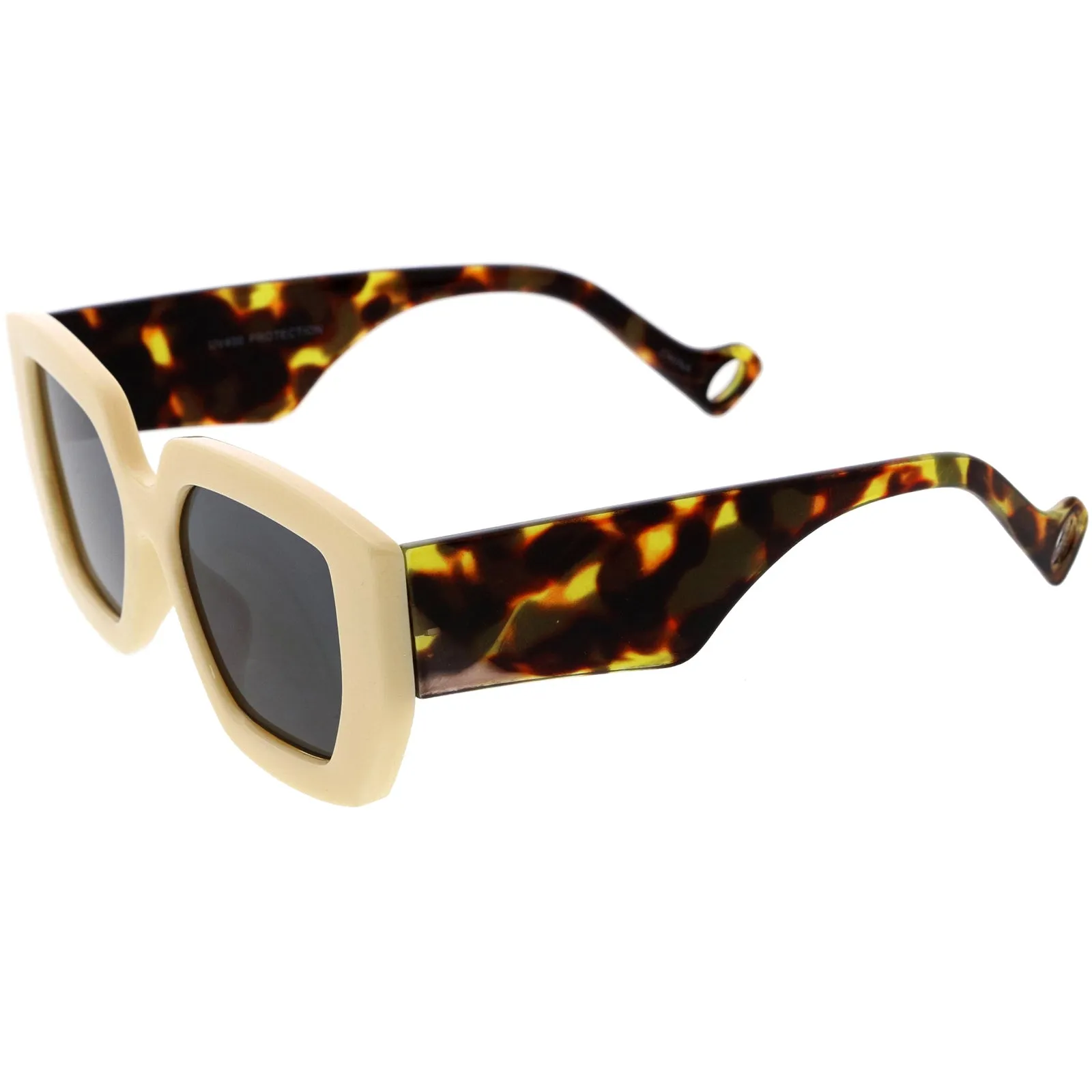 Chunky High Fashion Thick Rim Square Sunglasses 52mm