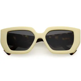 Chunky High Fashion Thick Rim Square Sunglasses 52mm