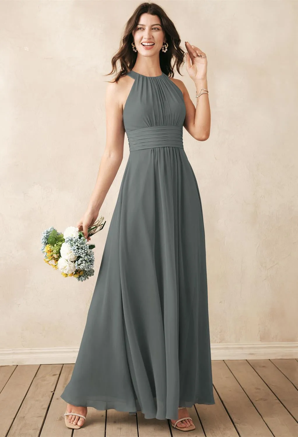Dorian - Chiffon Bridesmaid Dress - Off the Rack