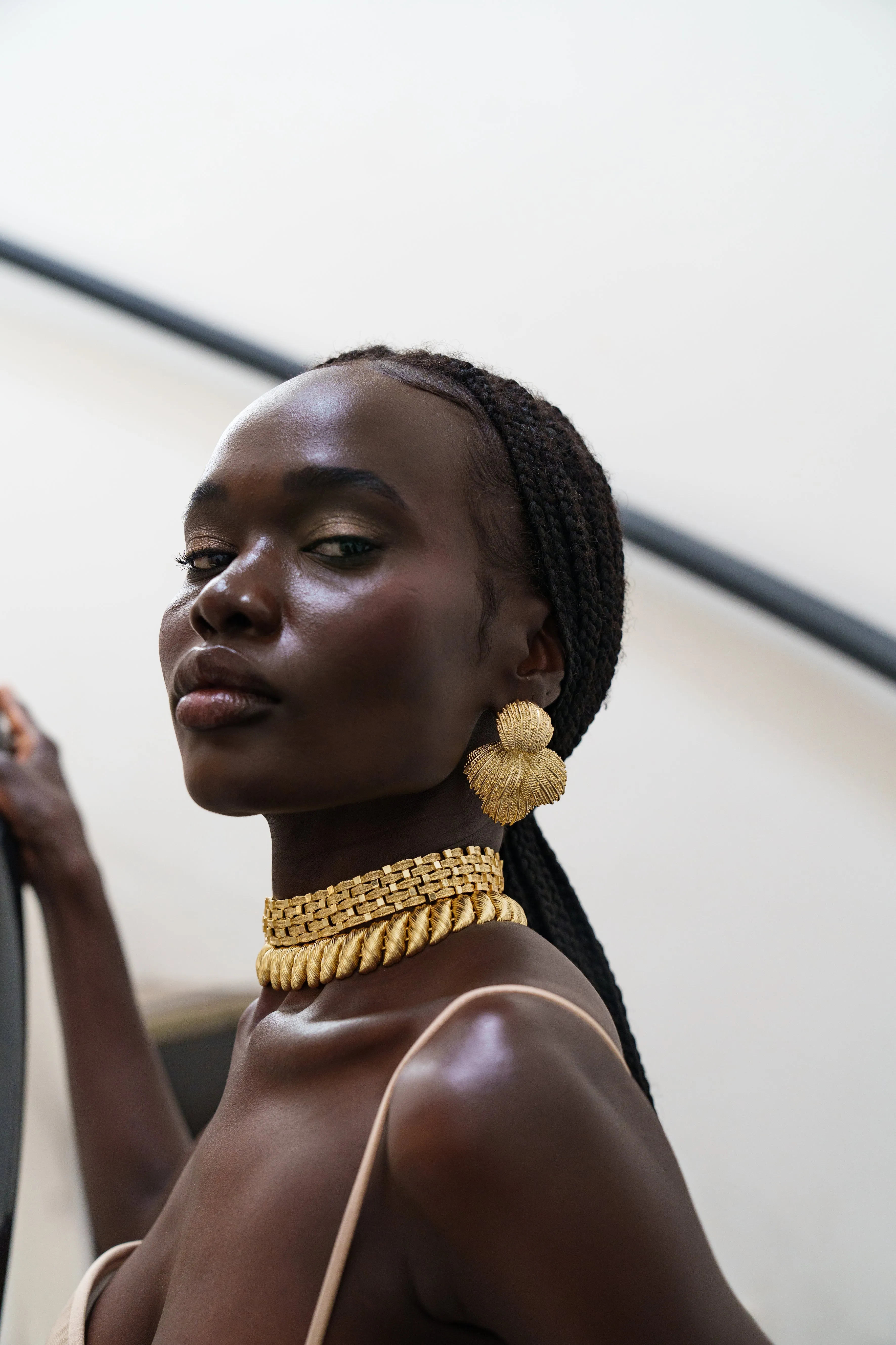 Editorial Earrings Gold
