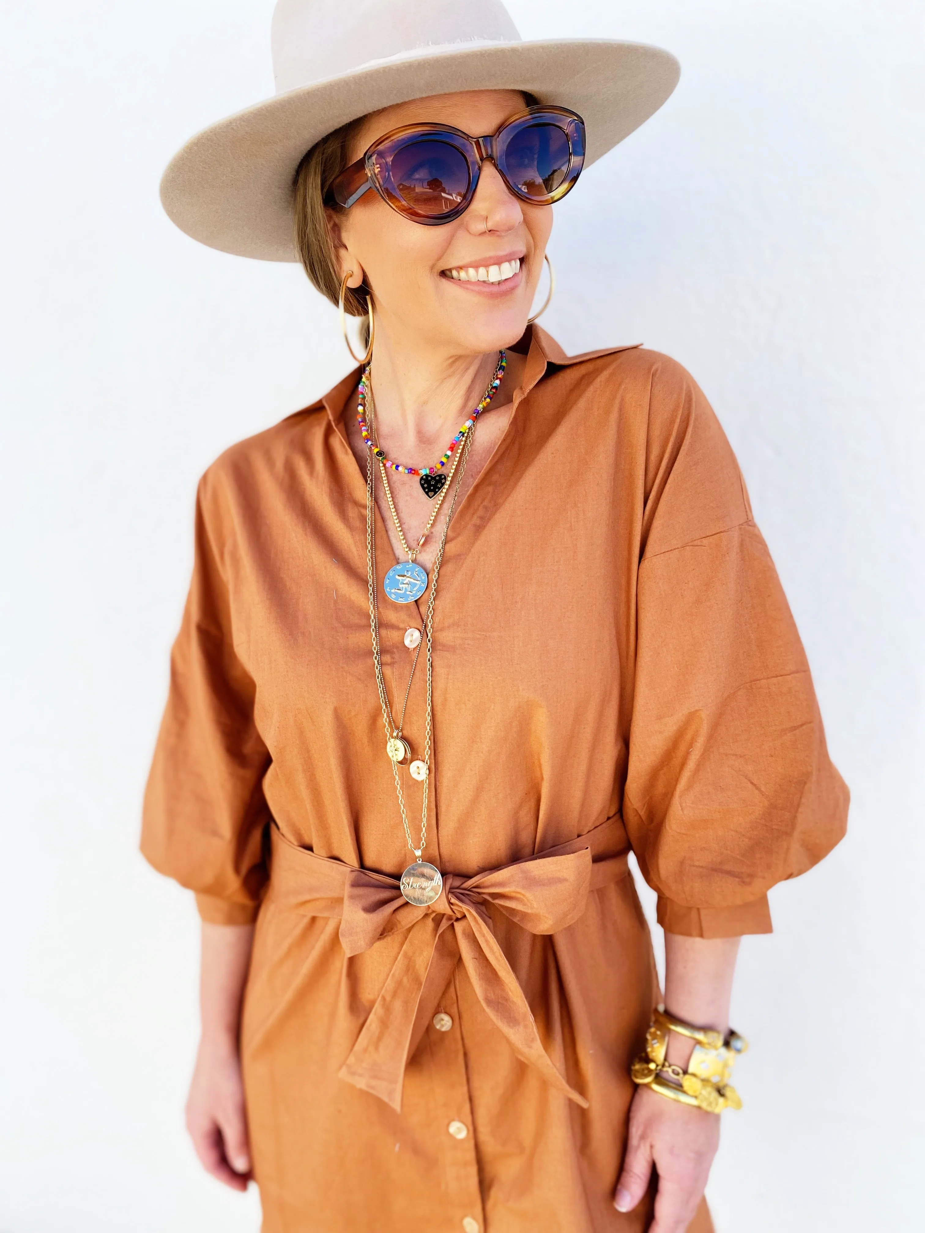 Fauna Cinnamon Dress