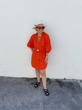 Fauna Tangerine Dress