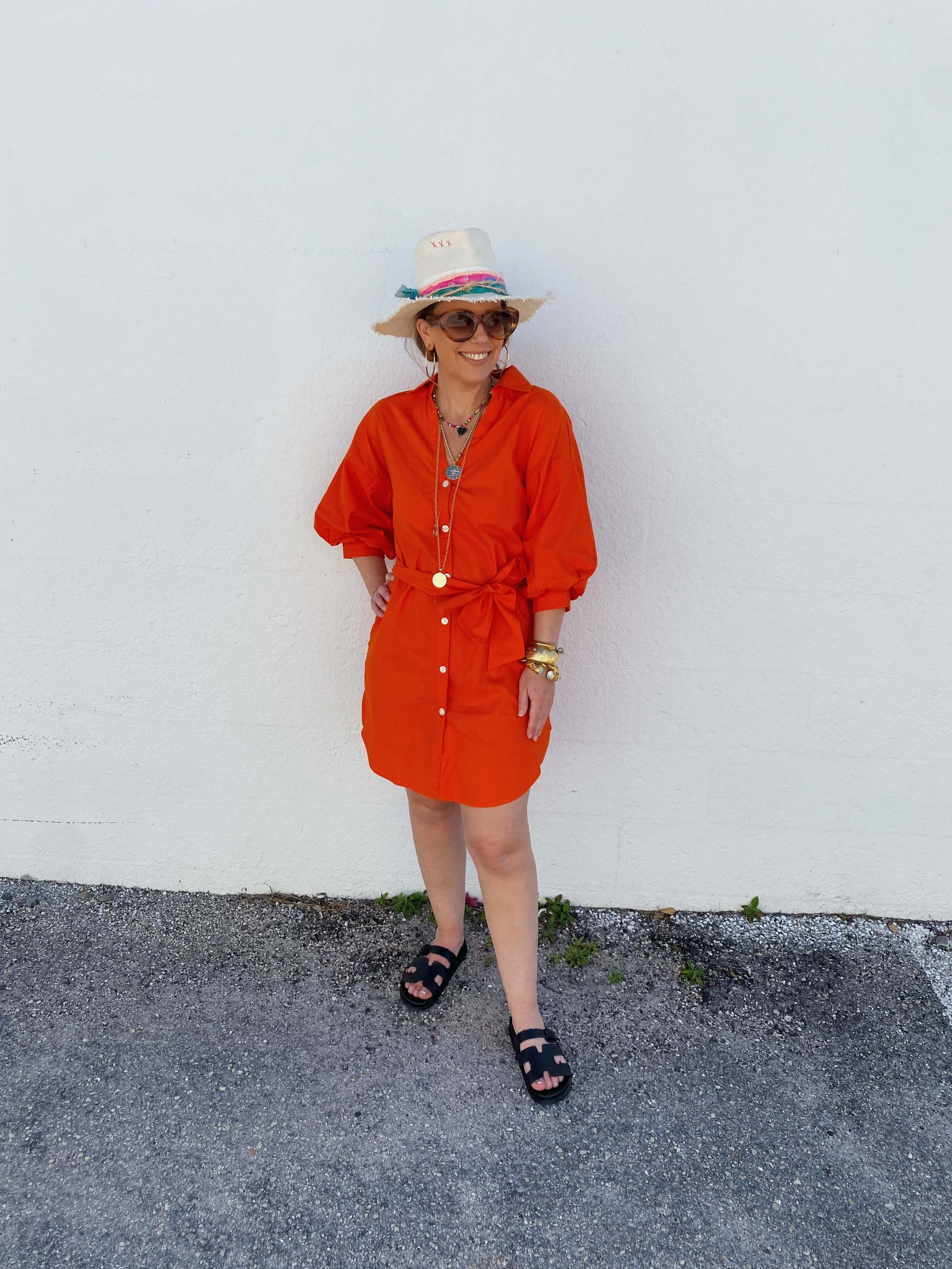 Fauna Tangerine Dress