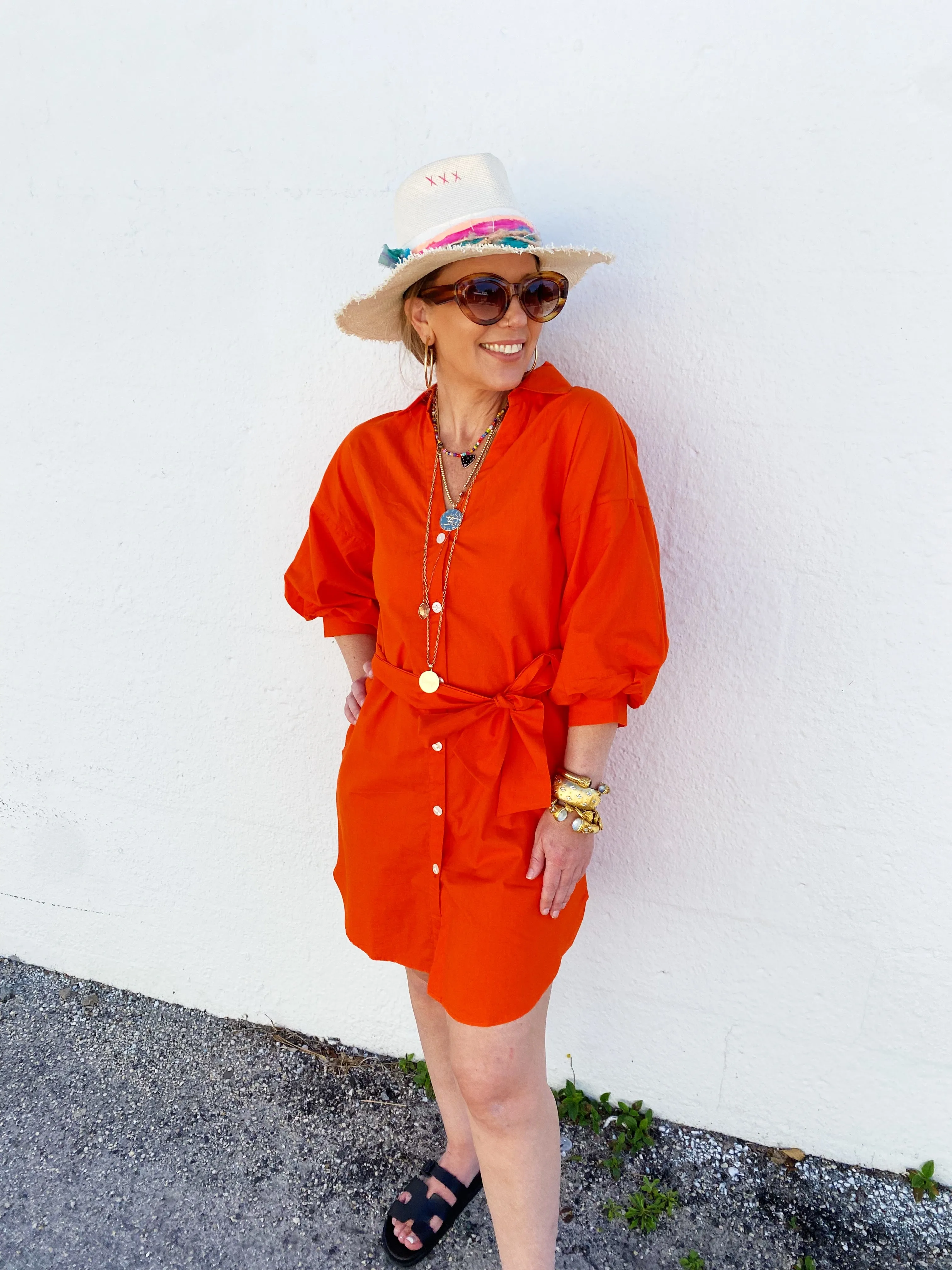 Fauna Tangerine Dress