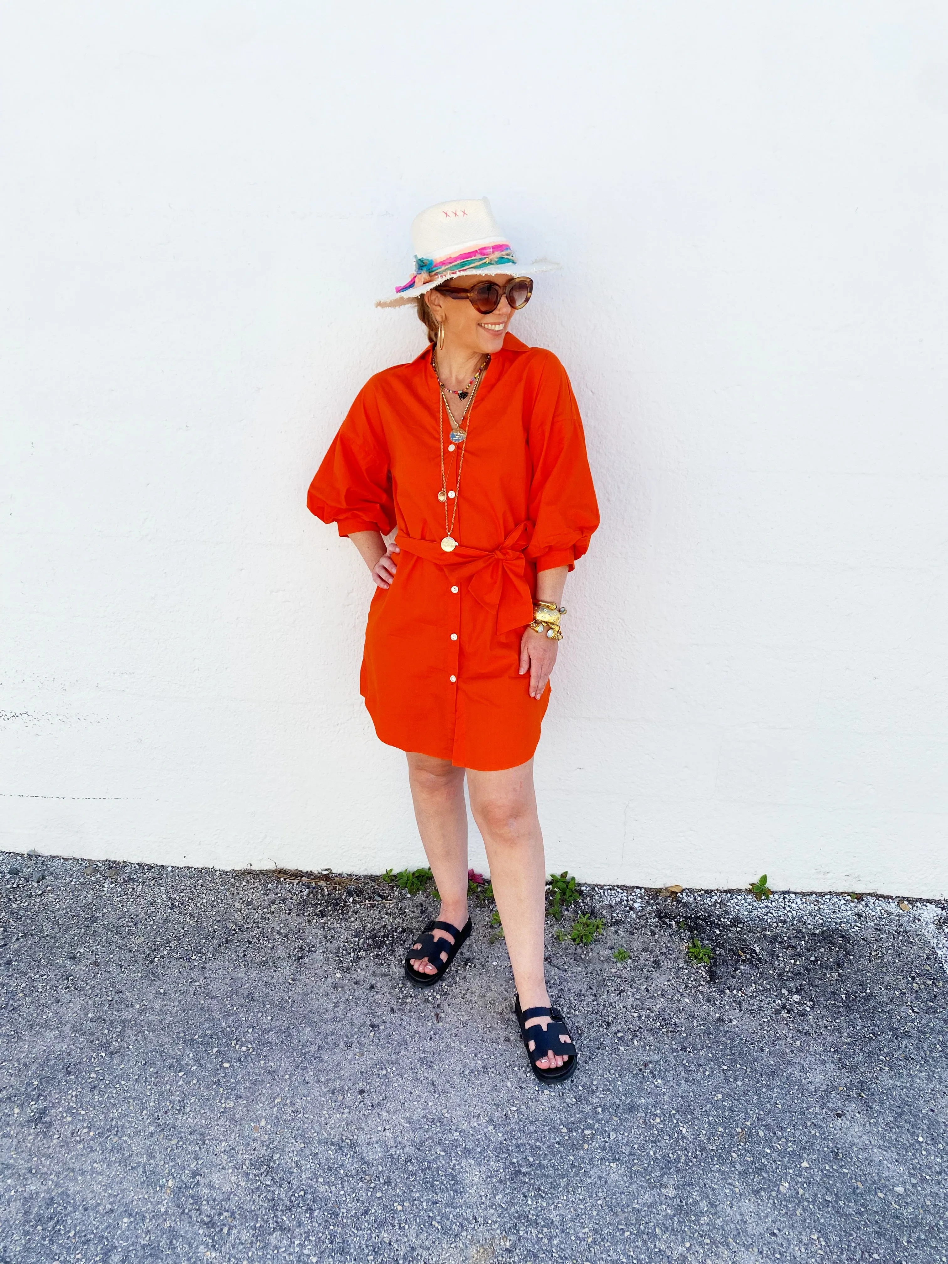 Fauna Tangerine Dress