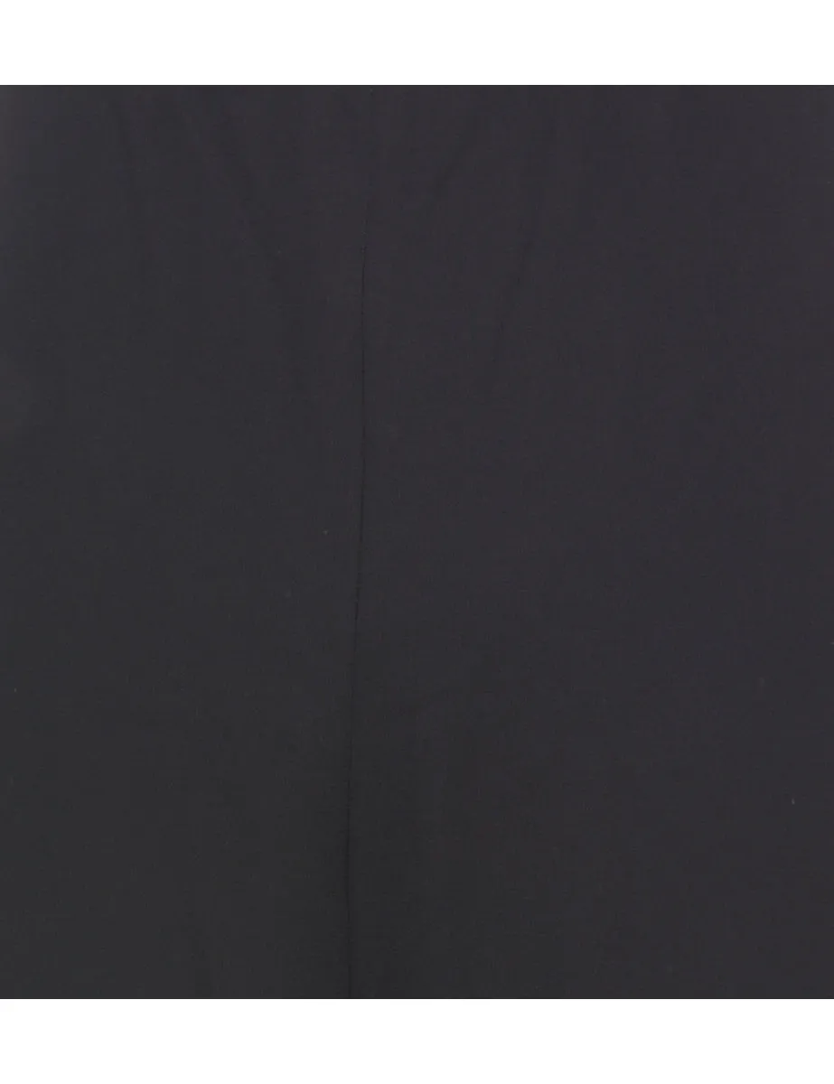 Flared-Leg Black 1990s Sheer Trousers - W31 L31
