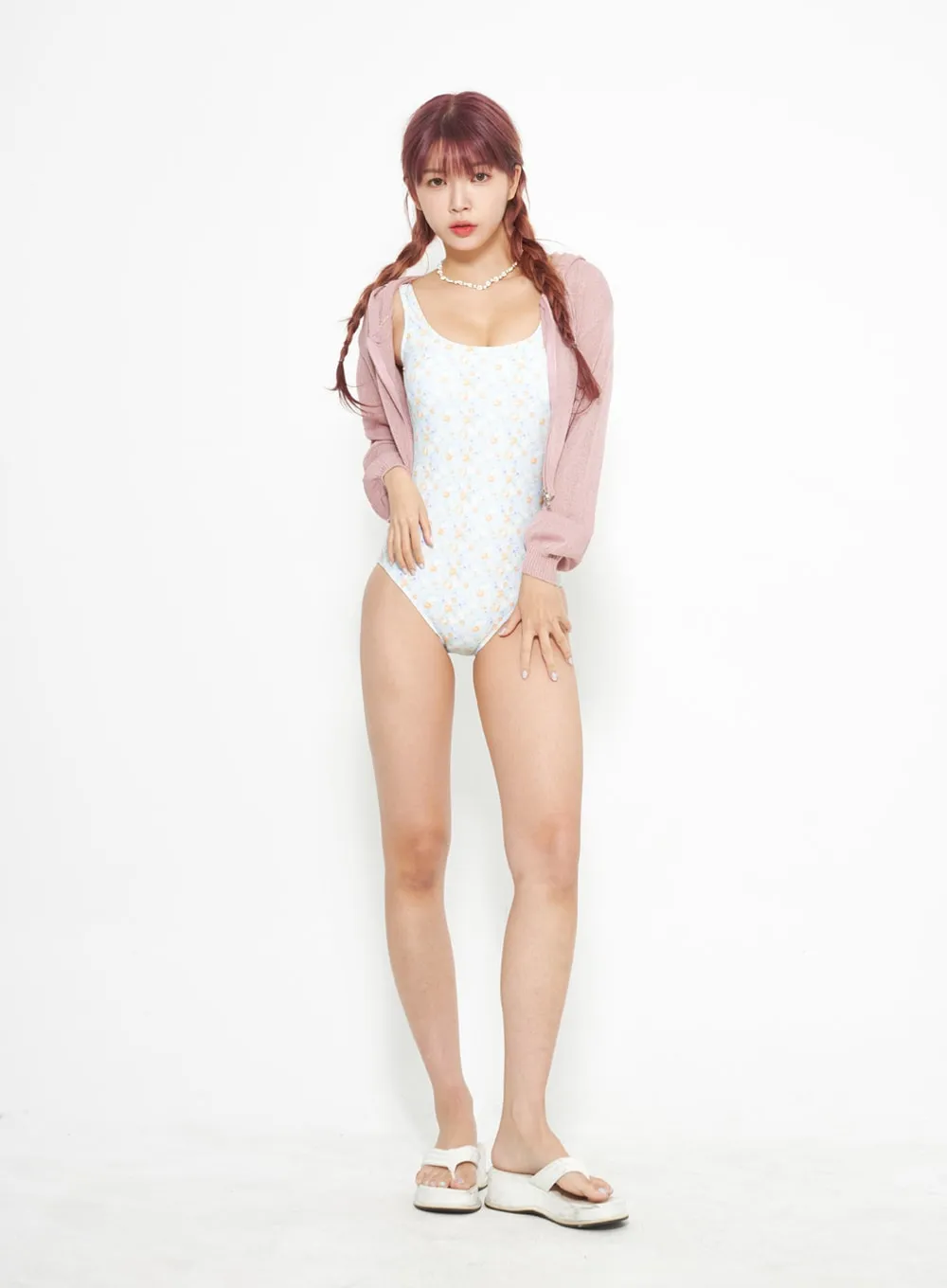 Flower Print Swimsuit IA314