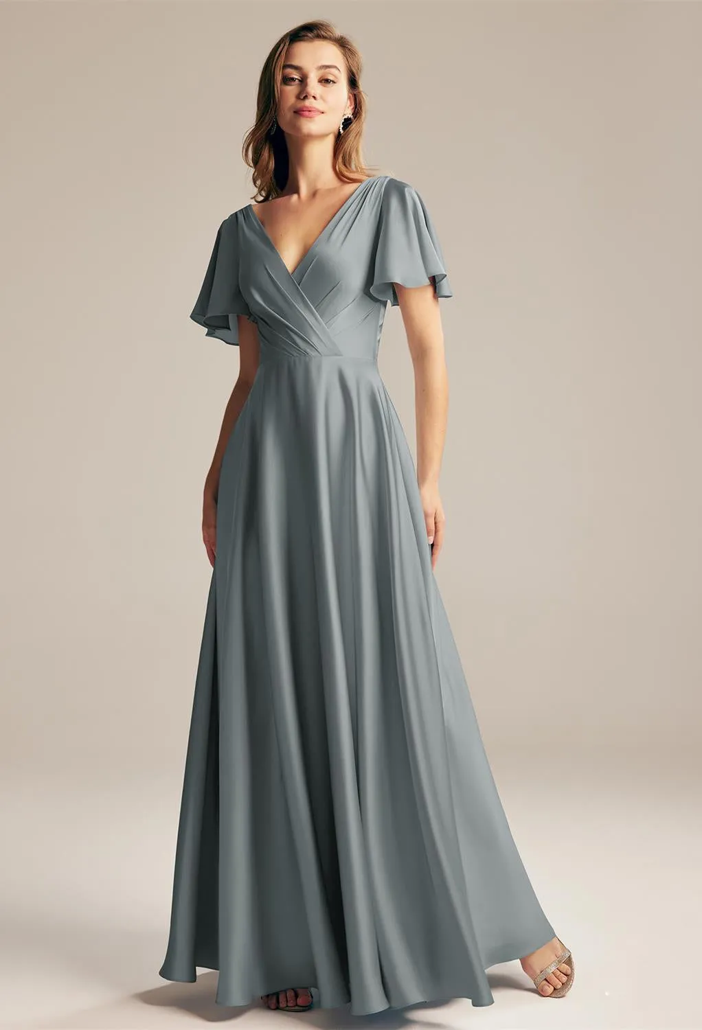 Furst - Satin Charmeuse Bridesmaid Dress - Off The Rack