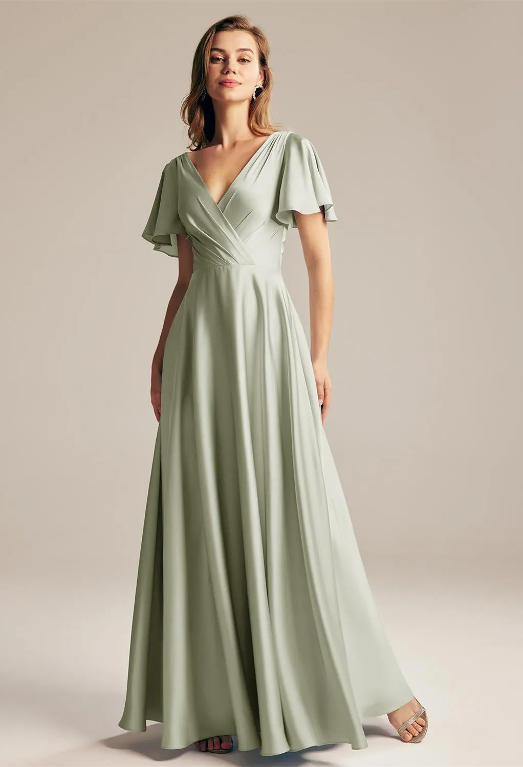 Furst - Satin Charmeuse Bridesmaid Dress - Off The Rack