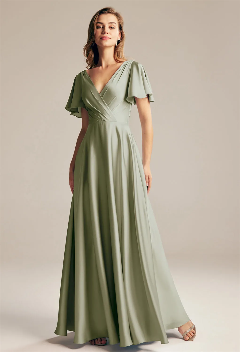 Furst - Satin Charmeuse Bridesmaid Dress - Off The Rack
