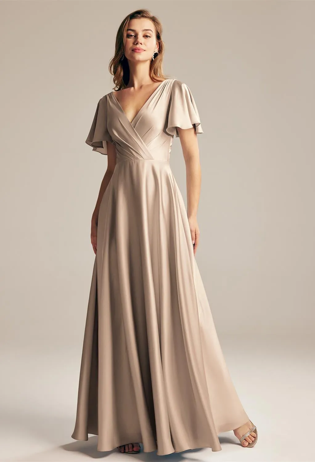 Furst - Satin Charmeuse Bridesmaid Dress - Off The Rack