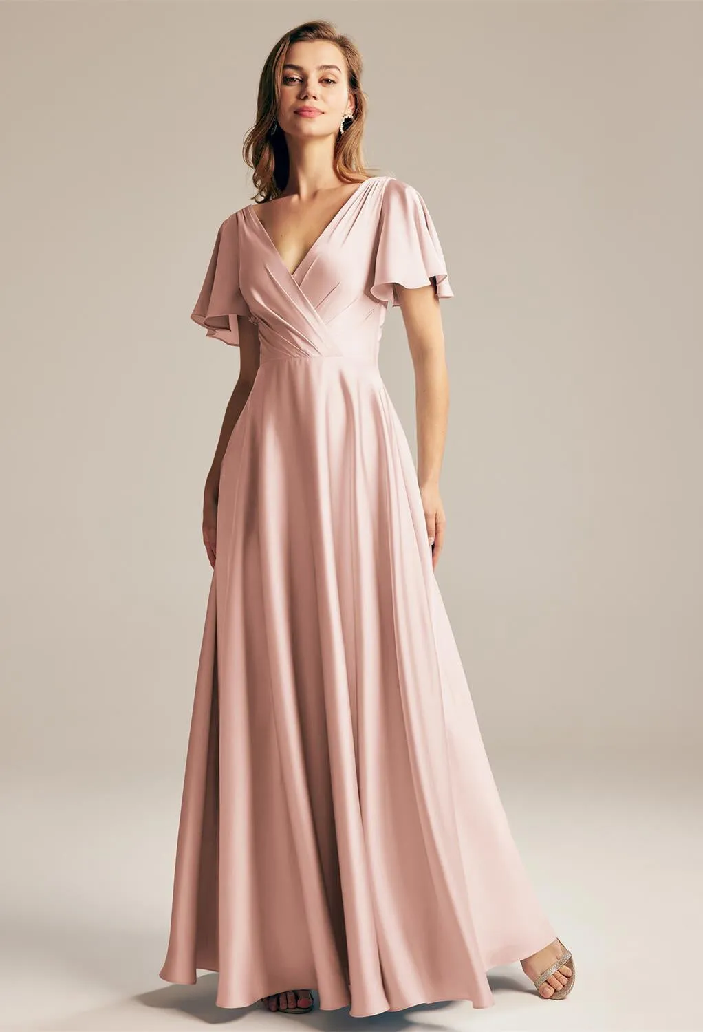 Furst - Satin Charmeuse Bridesmaid Dress - Off The Rack