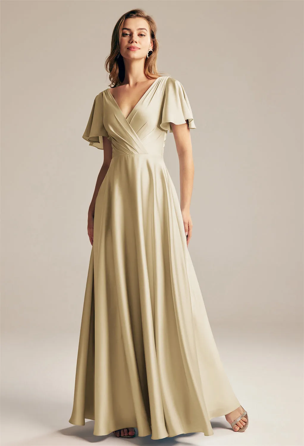 Furst - Satin Charmeuse Bridesmaid Dress - Off The Rack