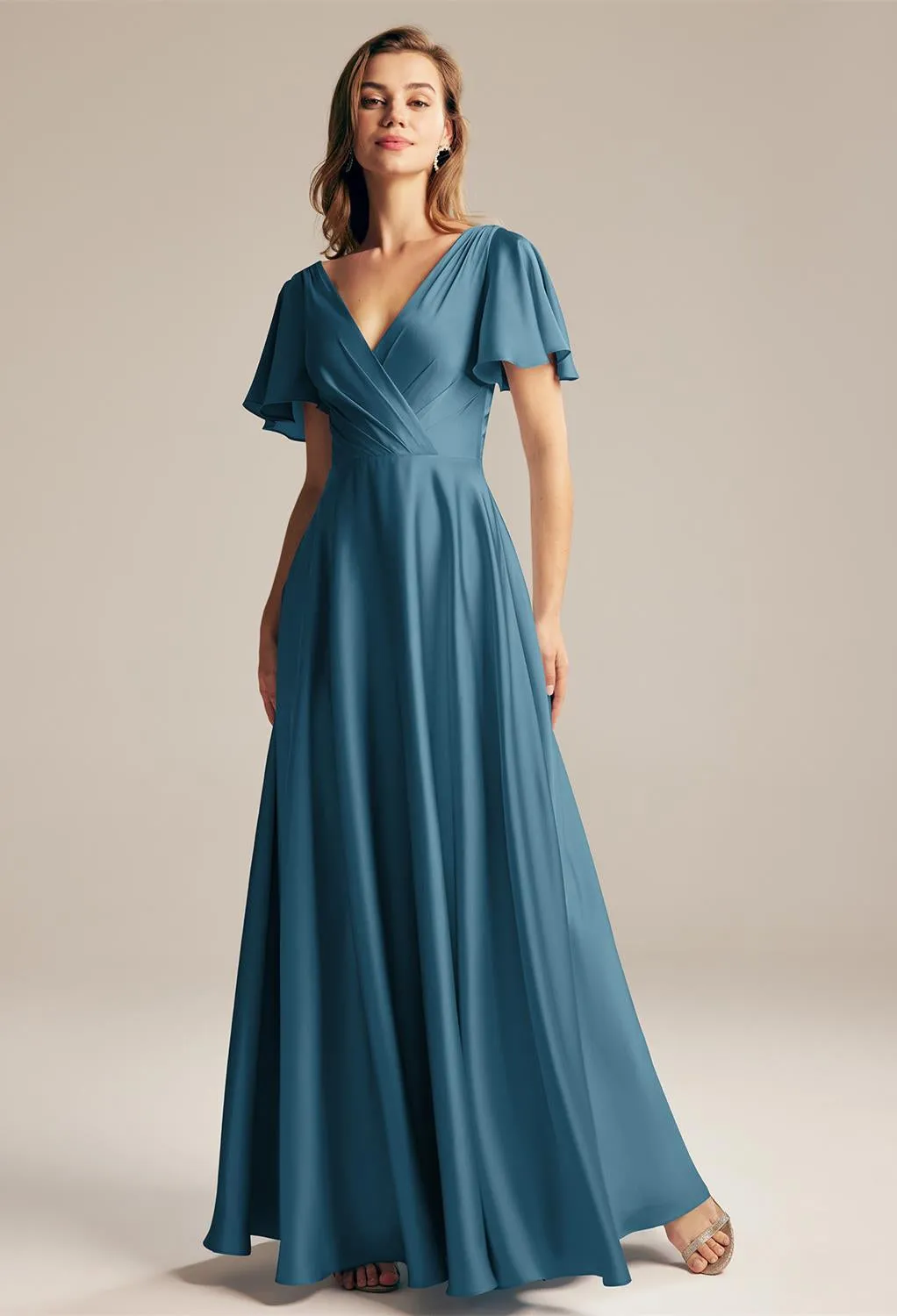 Furst - Satin Charmeuse Bridesmaid Dress - Off The Rack