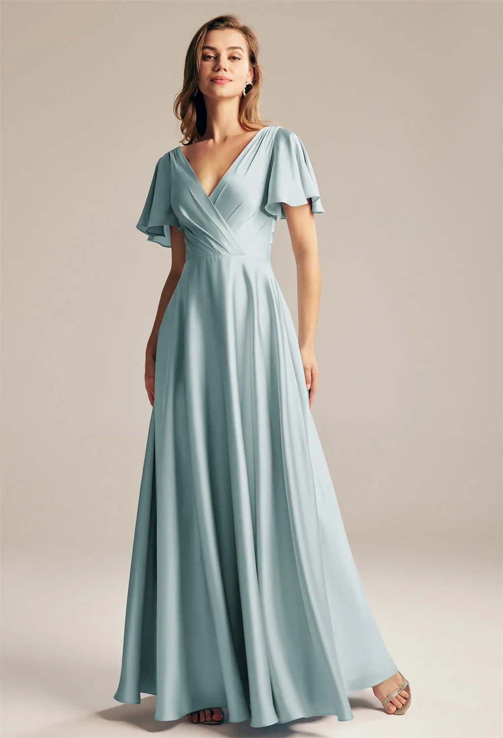 Furst - Satin Charmeuse Bridesmaid Dress - Off The Rack