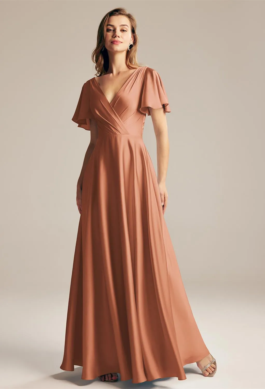 Furst - Satin Charmeuse Bridesmaid Dress - Off The Rack