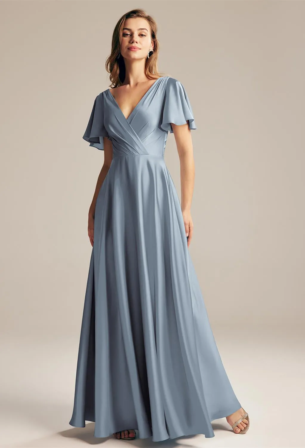 Furst - Satin Charmeuse Bridesmaid Dress - Off The Rack