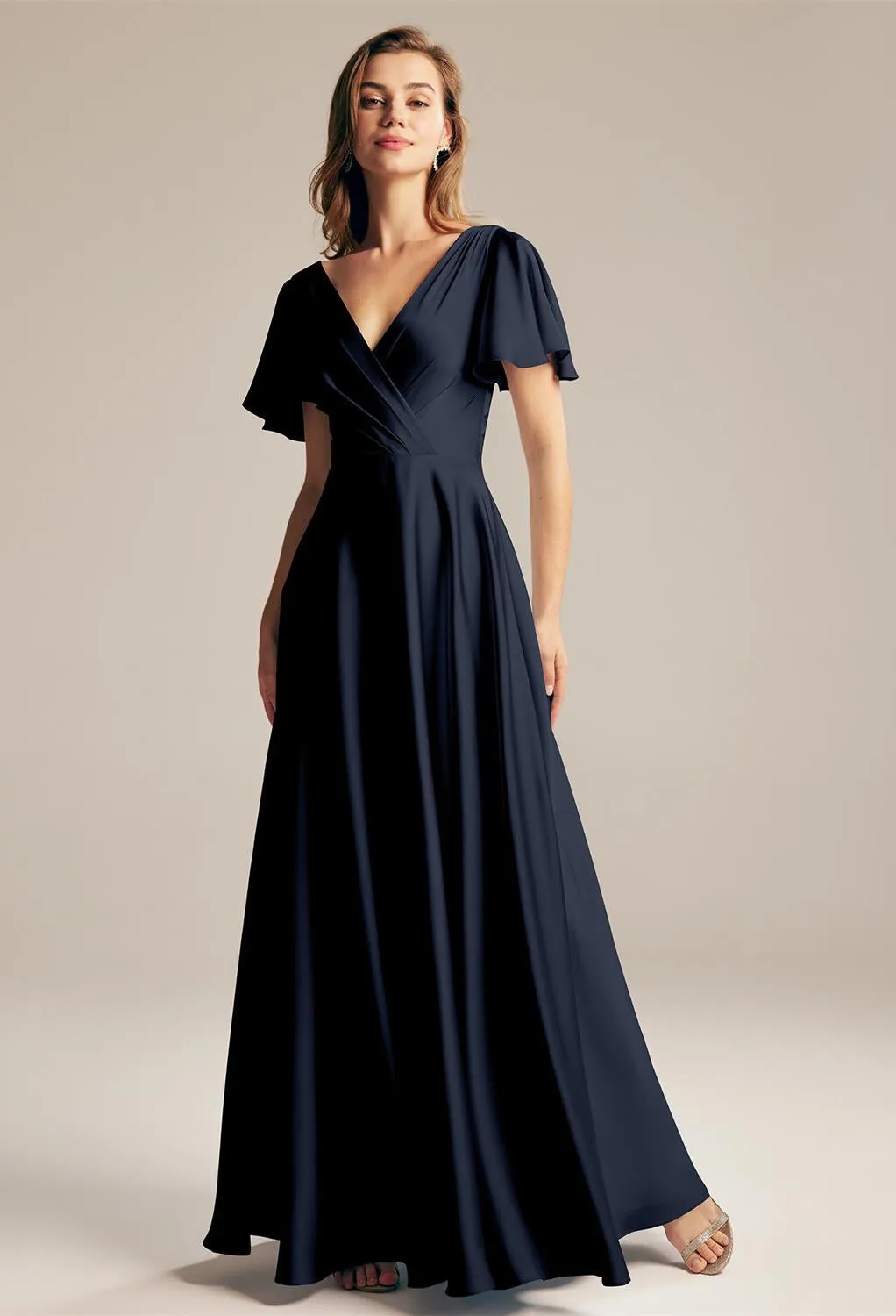 Furst - Satin Charmeuse Bridesmaid Dress - Off The Rack
