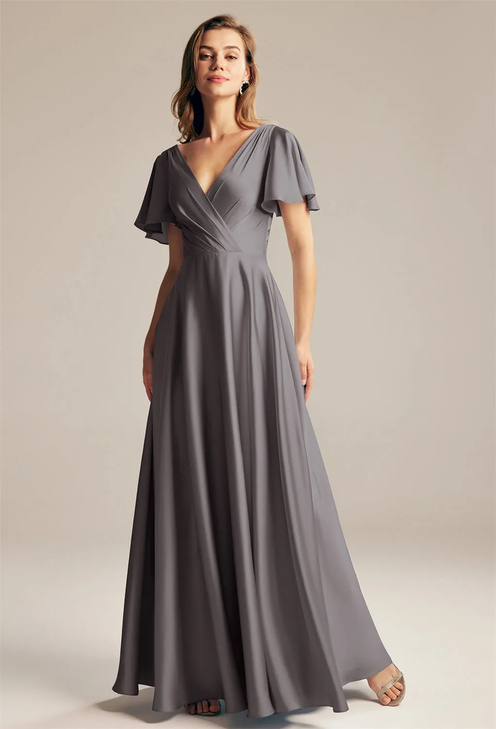 Furst - Satin Charmeuse Bridesmaid Dress - Off The Rack