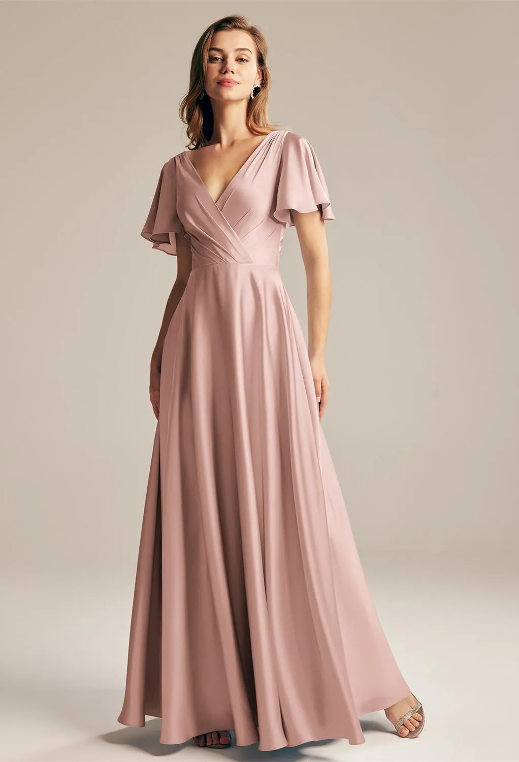 Furst - Satin Charmeuse Bridesmaid Dress - Off The Rack