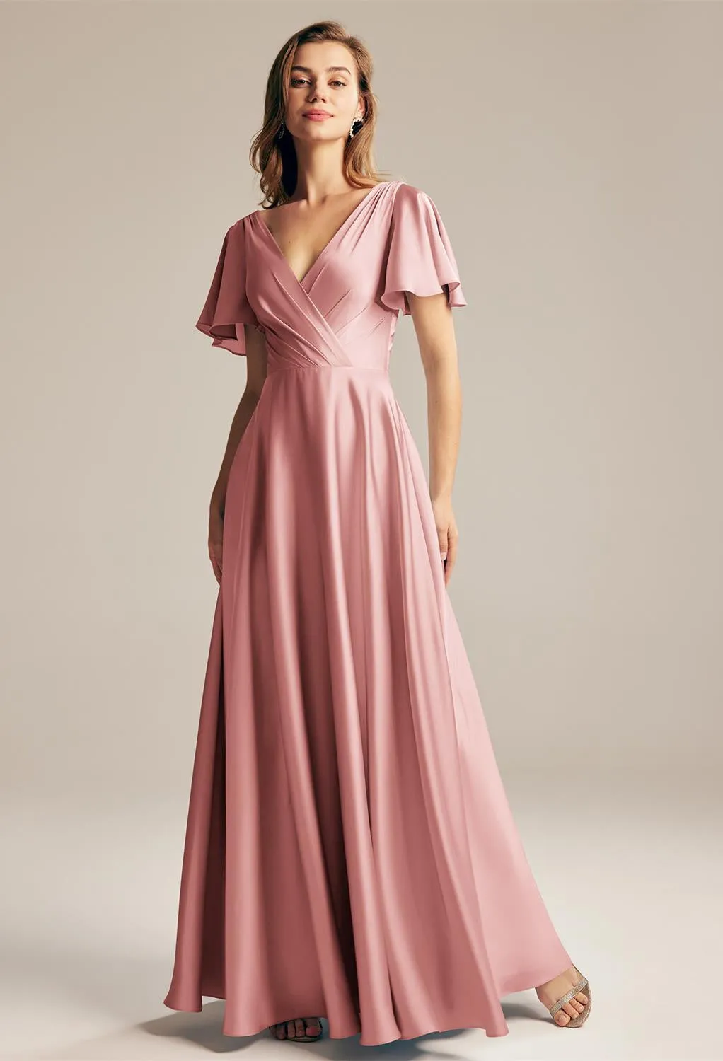 Furst - Satin Charmeuse Bridesmaid Dress - Off The Rack