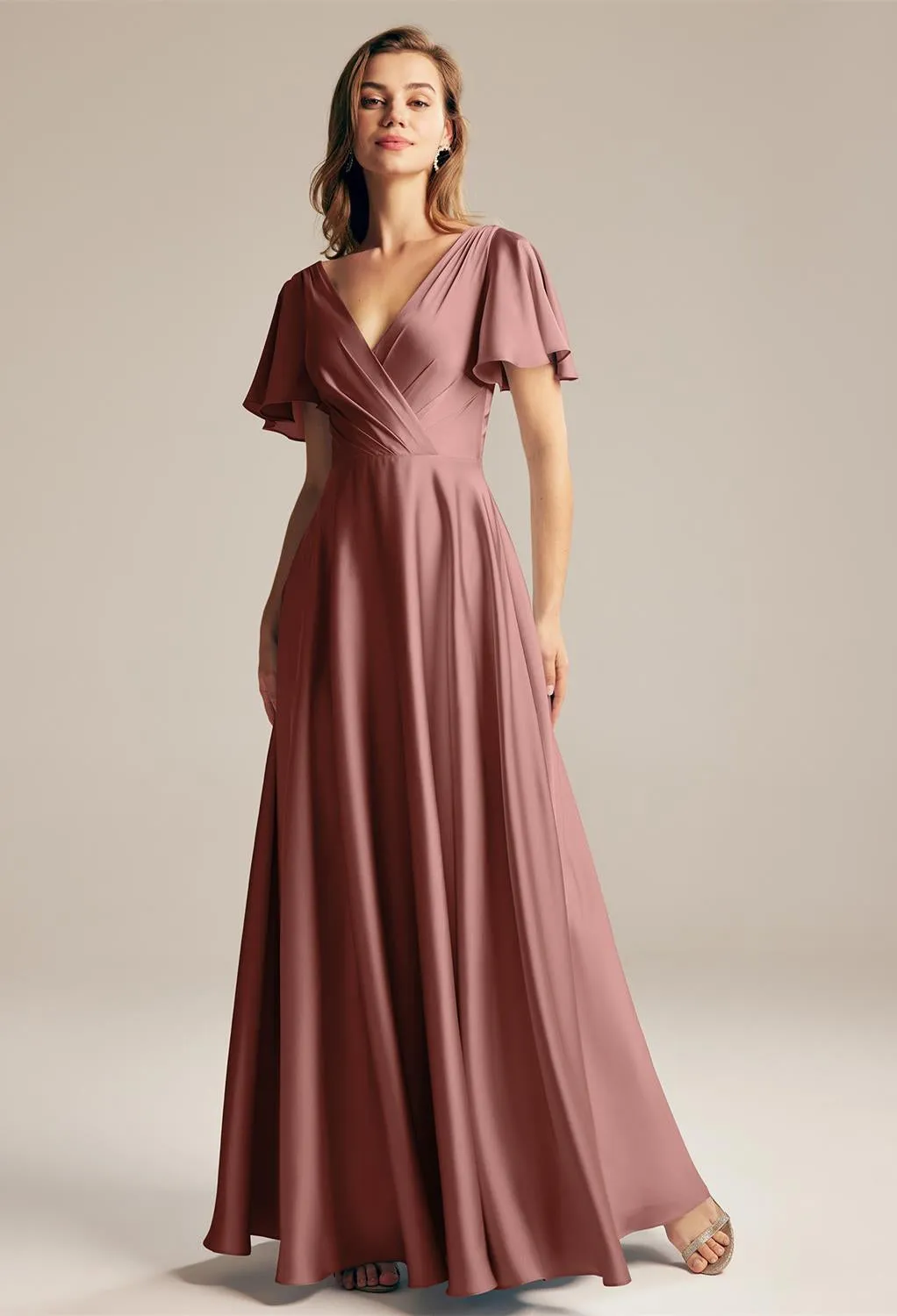 Furst - Satin Charmeuse Bridesmaid Dress - Off The Rack
