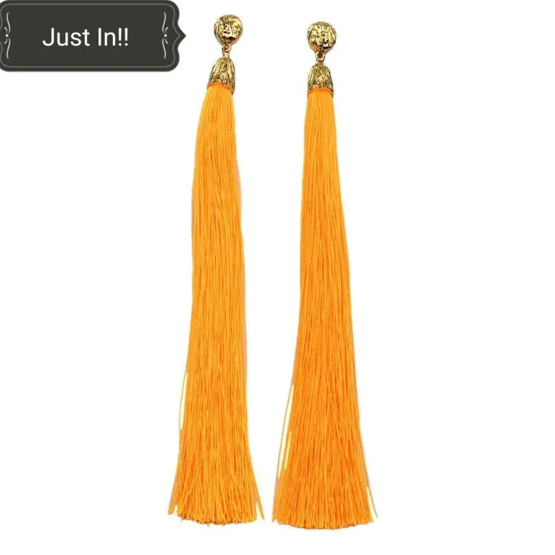 Long Tassel Earrings