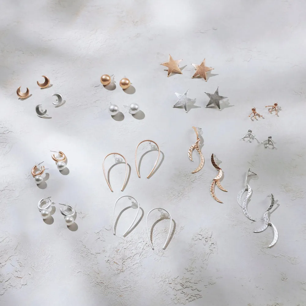 Moon Light Statement Earrings