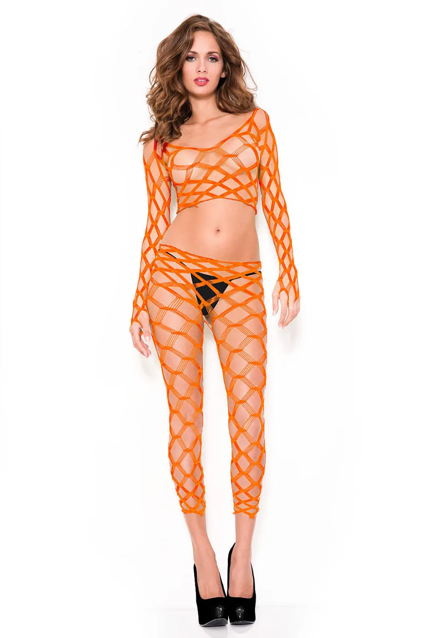 Net Crop Top and Pants