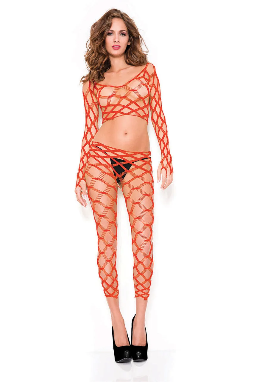 Net Crop Top and Pants