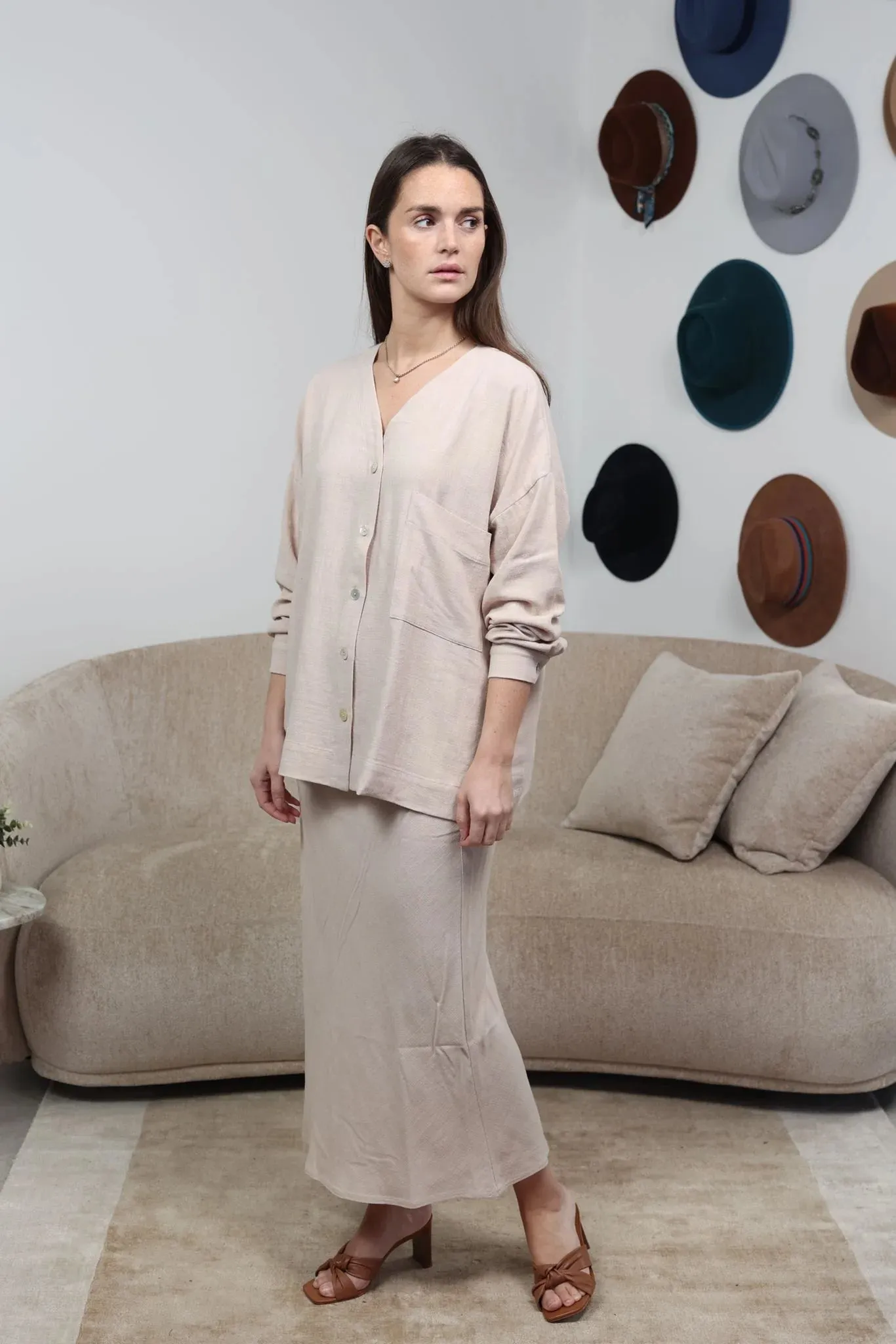 Or Linen Skirt