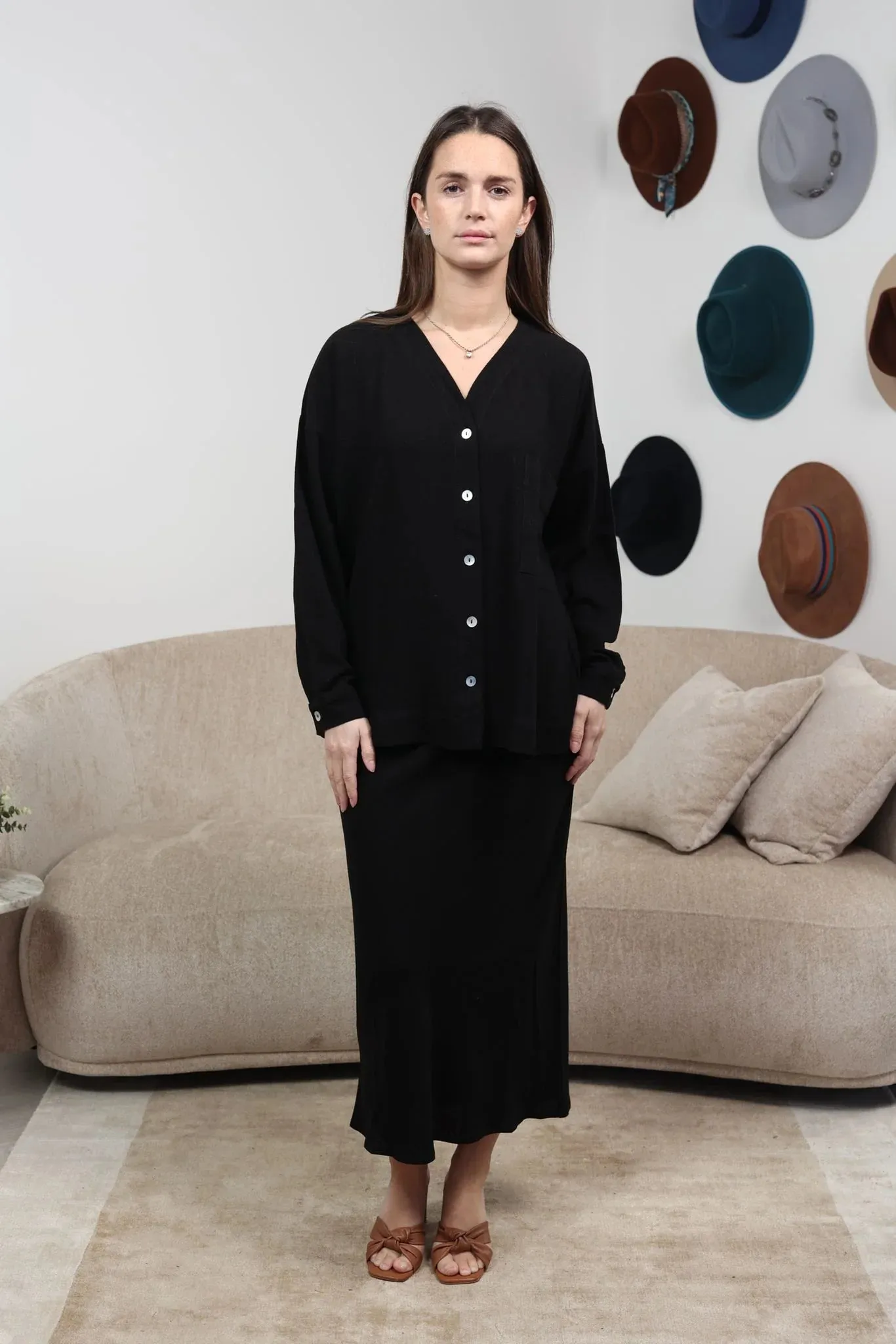 Or Linen Skirt