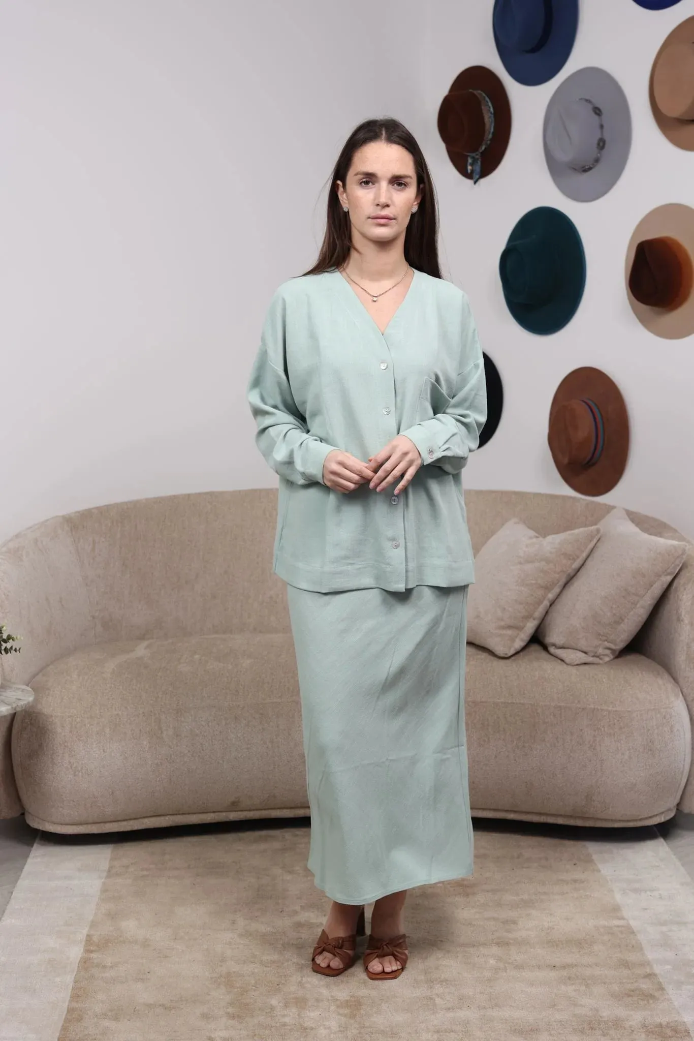 Or Linen Skirt