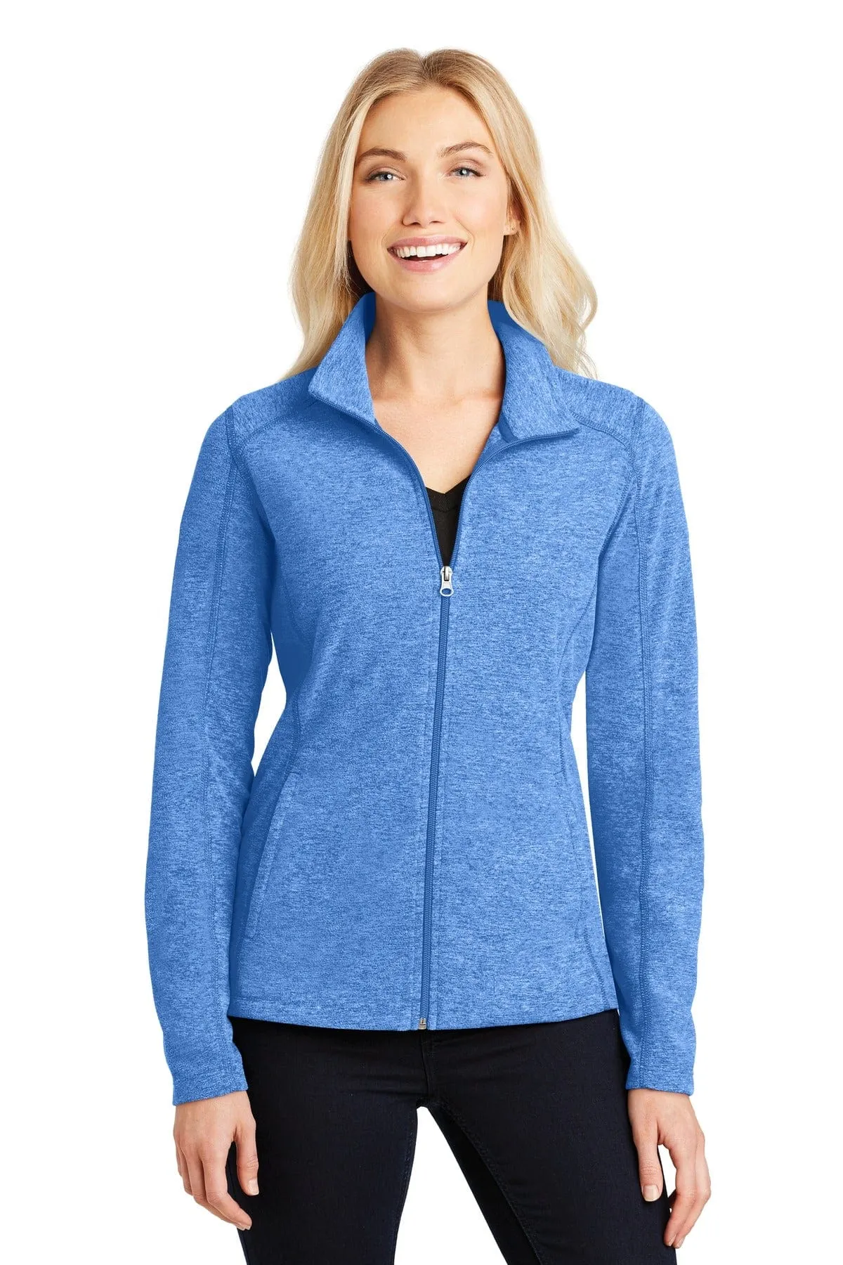 Port Authority ®  Ladies Heather Microfleece Full-Zip Jacket. L235
