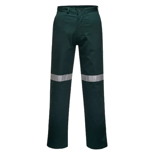 Portwest Straight Leg Pants with Tape Lightweight Reflective Tape MW705