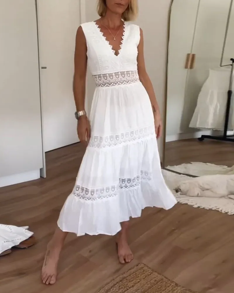 Rosie | Flowy Lace Detail Dress
