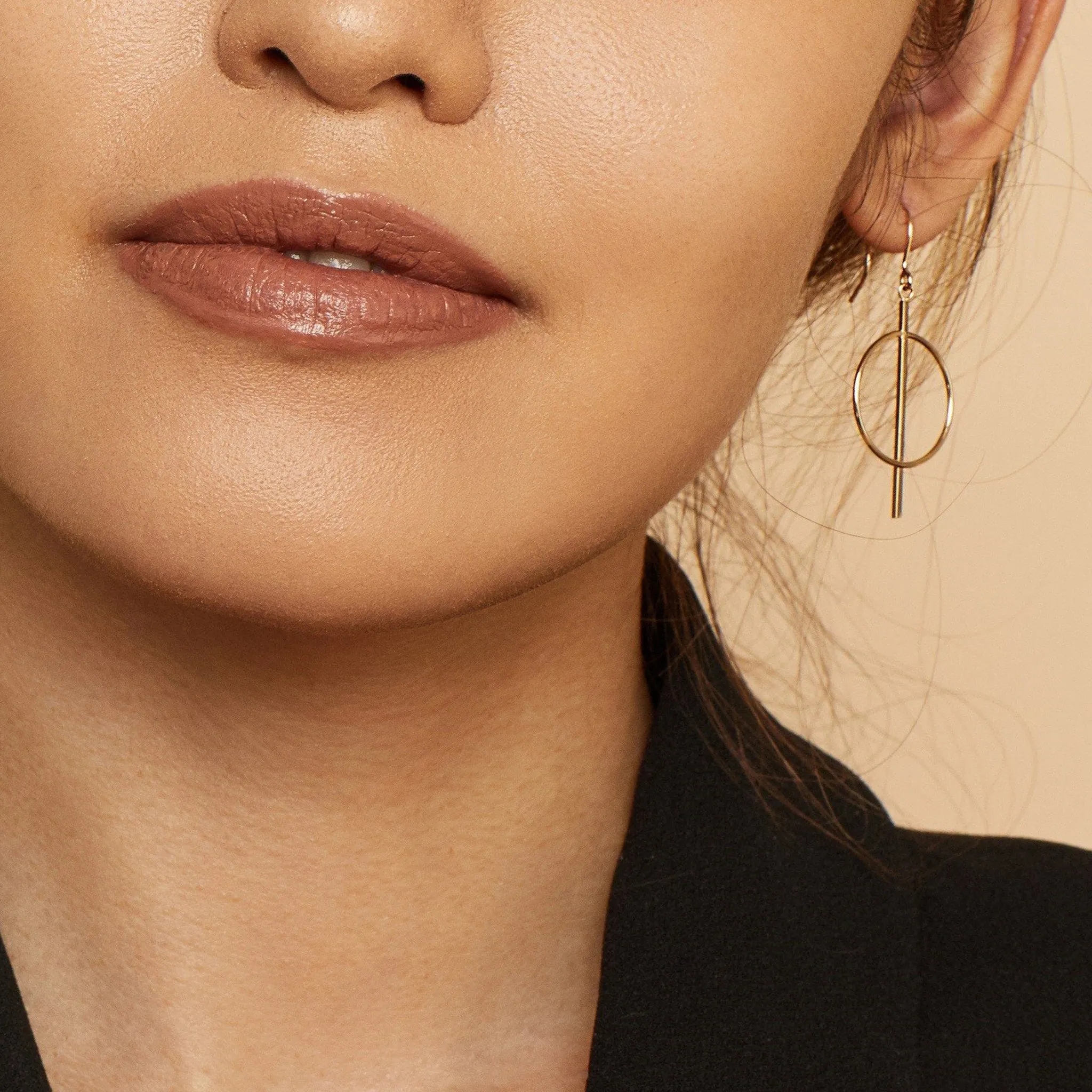 Solid Gold Pendulum Earrings