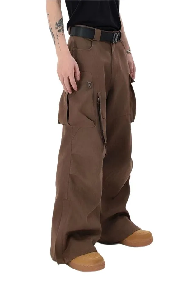 Split Straight Loose Trousers
