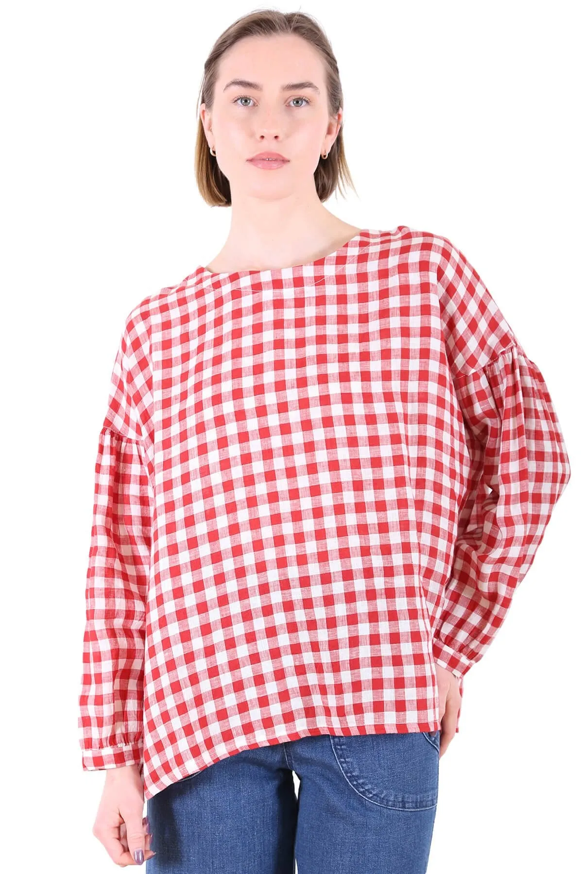 Suzanna East Hamptons Blouse Red