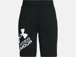 UNDER ARMOUR YOUTH PROTOTYPE 2.0 LOGO SHORTS (BLACK/WHITE/GREY)