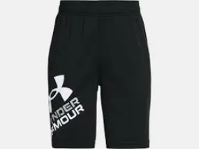 UNDER ARMOUR YOUTH PROTOTYPE 2.0 LOGO SHORTS (BLACK/WHITE/GREY)
