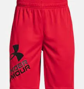 UNDER ARMOUR YOUTH PROTOTYPE 2.0 LOGO SHORTS (RED/BLACK)