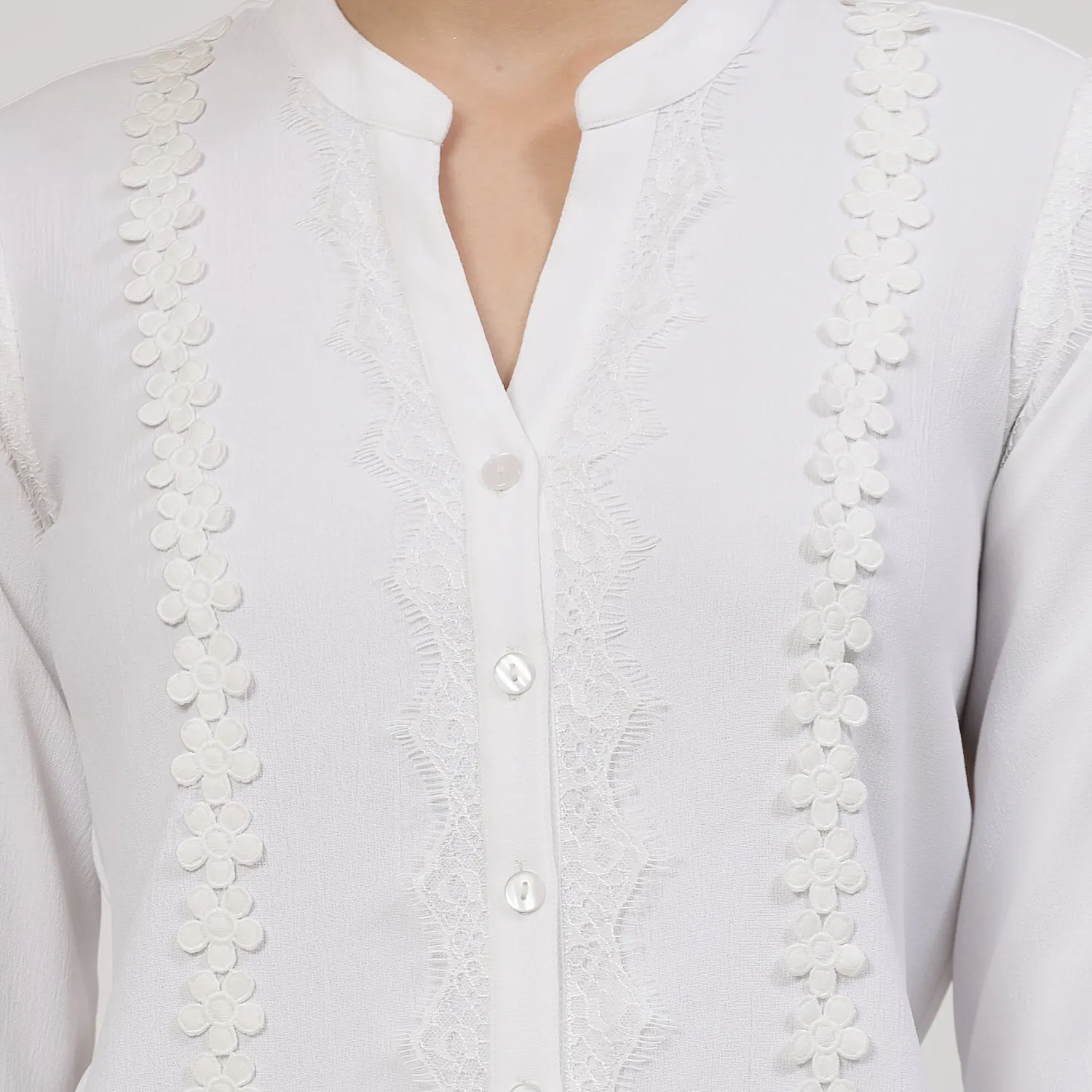 White Top With Lace